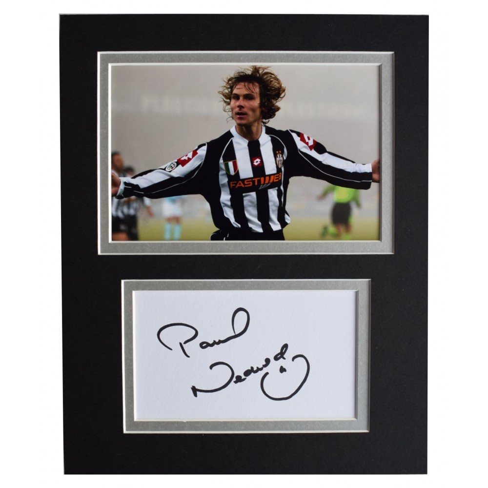 Pavel Nedved Signed Autograph 10x8 photo display Juventus Football